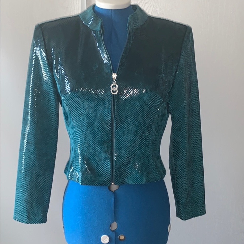 Gorgeous Janine Zip Up Lightweight Jacket Sz Small